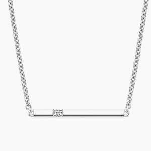 Diamond bar pendant